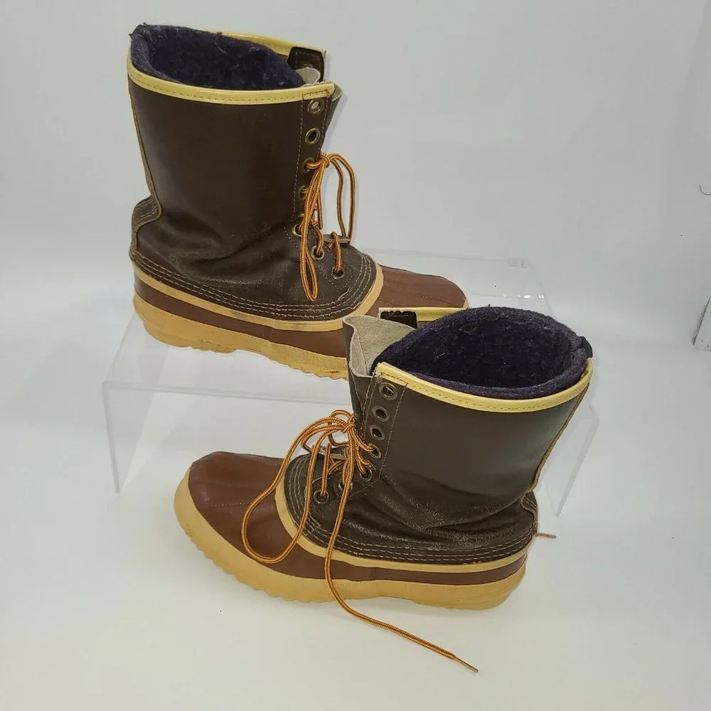 Mens Vintage Sorel Arctic‎ Pac Kaufman Canada Brown Snow Duck Boots Size 7
